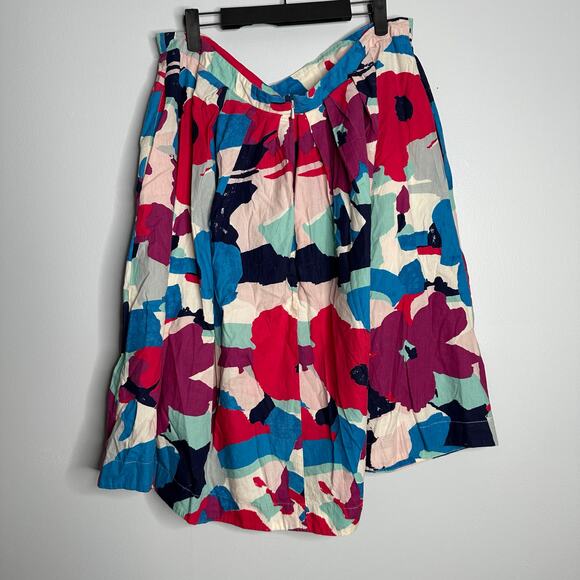 ModCloth X‎ EmilyandFin Women's Far out and Fabulous Floral Midi Skirt Size 1X - Picture 6 of 9